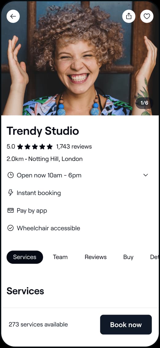Trim mobile app demo - map view